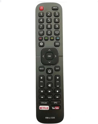 Sugnesh ®77 N TV REMOTE Compatible for VU Smart TV LCD/LED Remote Control (Macthing with Old Remote,same Remote will Only work) Remote Controller(Black)