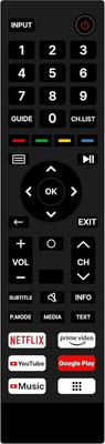 Kritex  . Remote Compatible for Compatible for VU Smart Tv Remote Remote Controller(Black)