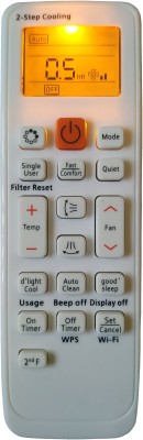LipiWorld 90A AC Remote Control With Display Light Backlight Compatible For  Samsung AC Remote Controller(Grey)