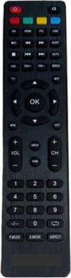Nij LED LCD TV Remote Control WORLDTECH Remote Controller(Black)