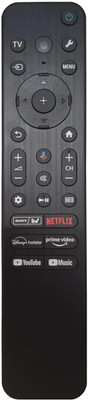 Tech Vibes Sony RMF-TX800P Voice Control Remote Compatible with  Tv Remote Control RMF-TX800P with Voice Sony Remote Controller(Black)