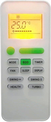 TIZOQ Display Light Backlight Remote Control No. 145 Compatible For Panasonic AC( With Backlight), Godrej AC, Marq AC, IFB AC Remote Controller(White)