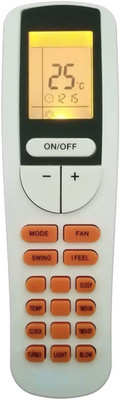 miracles in hand MIH133LGT AC REMOTE COMPATIBLE WITH (BACK LIGHT) BLUESTAR Remote Controller(White)