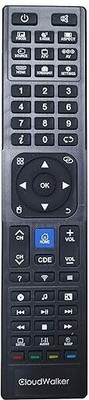 Rohit Electronics Remote Control Compatible with CloudWalker LCD/LED TV (USB Dongle Not Included) (EXACTLY SAME REMOTE WILL ONLY WORK) Remote Controller(Black)