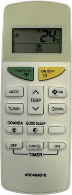 miracles in hand MIH132H AC REMOTE MODEL NO: ARC484B15 COMPATIBLE WITH DAIKIN Remote Controller(White)