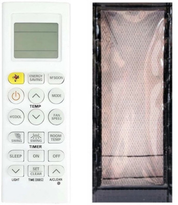 Ethex C-12 Re-36A Remote With cover (Remote+Cover) Ac Remote compatible for LG Ac (mosq.bite button) Remote Controller(White)