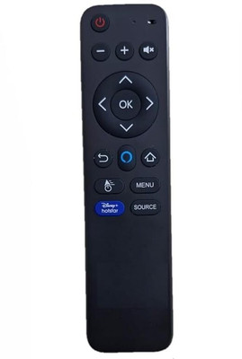 Kritex Remote Compatible for Vise LCD/LED Smart TV Remote Voice Remote Remote Compatible for Vise LCD/LED Smart TV Remote ,Remote Voice Remote Controller(Black)
