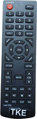 Tke TV Remote Compatible with SANYO LED LCD TV MODEL Led 429 Sanyo Remote Controller(Black)