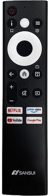 Rohit Electronics Remote Control Compatible For Sansui Smart LED TV (Non Voice) (EXACTLY SAME REMOTE WILL ONLY WORK) Remote Controller(Black)