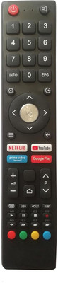 BhalTech LED Smart TV Remote Control (No Voice Function) (Old Remote Exactly Same Remote Will Only Work) Compatible for Croma Led Tv Remote Controller(Black)