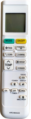 MechFox AC Remote Air Conditioner Remote Compatible For Split/Window AC Remote Control |AC-214A| DAIKIN NEW MODEL Remote Controller(White)