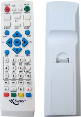 SAYENY Duetek DTH Remote Compatible with IB-Q7, GO!, A3, A6 Free to Air Set Top Box Remote Controller(White)