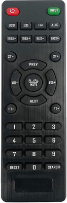 HDF Replacement Remote Control Compatible for Target & Jack Martin Non Voice Remote Home Theatre (H.T System Remote For Target/Jack Martin) Target & Jack Martin Home Theatre-Please Match The Image With Your Old Remote Controller(Black)