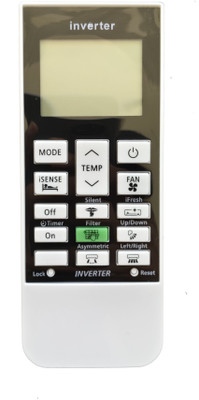LipiWorld 168E (Inverter) AC Remote Control Compatible For  Hitachi AC Remote Controller(Grey)