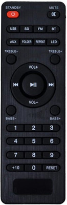 RESORB HT 114 Home Theater Sound Bar System Remote Control Compatible for IBall Compatibility: Compatible with IBall Lot2 Audio Home Theater System Remote Controller(Black)
