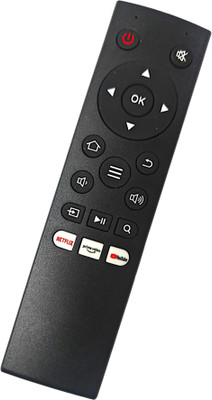 Ehop Compatible Remote Control for  smart LED TV Mr Plus Remote Controller(Black)