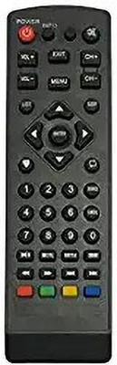 HDF Remote No .61 Compatible For Micromax TV Remote Controller(Black)