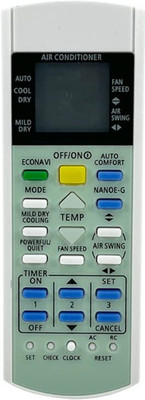 7SEVEN 29B Model 1 1.5 2 Ton Split or Window Air Conditioner Panasonic AC Remote Controller(White)