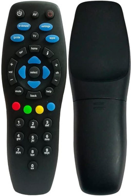 Sumraj Enterprises Latest TATA SKY remote control Tata Sky/Tata Play Set Top Box (SD/HD) Remote Controller(Black)