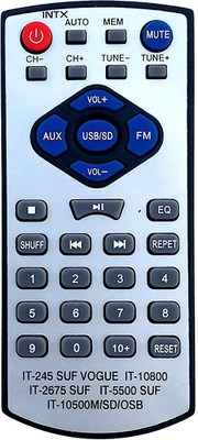 DEVBHOOMI DB-Remote Compatible for INTEX Home Theater System HOME THEATER Remote Controller(White)