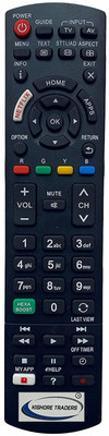 Kishore Traders COMPATIBLE REMOTE CONTROL FOR PANASONIC SMART LED TV Panasonic Smart Led Remote Controller(Black)