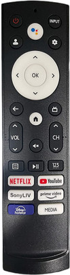 MASE NON-VOICE REPLACEMENT OF MEDIA VU, HISENSE Remote Controller(Black)