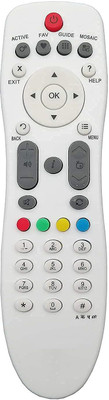 Skymac  remote With Battery Compatible for Videocon D2H Remote Controller(White)