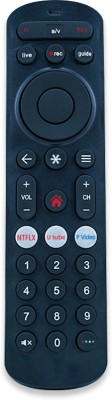 7SEVEN Compatible for Airtel Xstream Remote for Fiber dth HD and SD Android Set Top Box Without Voice Function and Google Assistant Black Digital Tv Setup Box Airtel Xstream Remote Controller(Black)