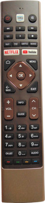 Ehop Remote Compatible For smart TV 4K android LED Television -With Out Voice Feature Haier Remote Controller(Black)