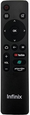 Rohit Electronics Remote Control Compatible forInfinix Smart LED TV (No Voice Function) (EXACTLY SAME REMOTE WILL ONLY WORK) Remote Controller(Black)