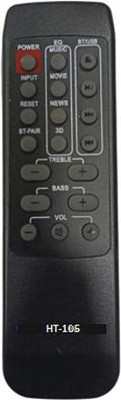 Nij HT-105 New Home Theater Remote Control Sound Bar System Remote BLAUPUNKT HT Remote Controller(Black)