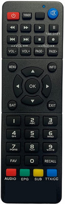 Akshita DTH Remote DTH1716 Free Dish (WiFi) DTH Remote Remote Control Free Dish [ WiFi ] DTH Remote Controller(Black)