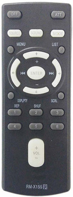 Emmar Shoppe Compatible Remote for  RM-X155 Car Stereo Sony Remote Controller(Black)