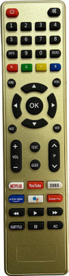 SHIELDGUARD Remote Control with Netflix and YouTube Functions Compatible for  LED TV Kodak Remote Controller(Golden)