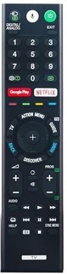 ditec KD-55X8500D KD-43X8000D KD-75X9400E KD-65X9300E KD-75X9000E KD-49X8000E RMF-TX200P Bluetooth Voice Remote Compatible with 4K Smart OLED QLED LED TV Sony Bravia Remote Controller(Black)