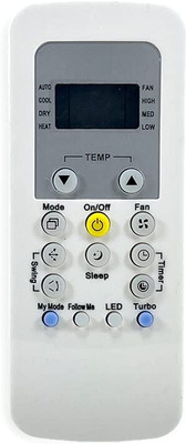 7SEVEN Compatible for Carrier Ac Remote Original RG56/BGEF-CA Model 148A Suitable for Split and Window Air Conditioner of 1 1.5 2 Ton carrier ac Remote Controller(White)