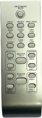 NixGlobal URC98 (10 in 1) Universal Remote Compatible with IMPEX RICARDO MACK TAKAI JOHN BARREL TARGET HUMAX MITSUN KINGSONIC HOME THEATER Remote Controller(White)