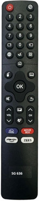 SHIELDGUARD Remote Control 636 Compatible for Akai LED TV Remote Controller(Black)