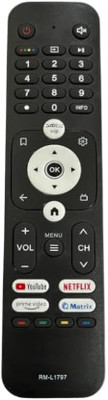 Tke Universal Remote Control for  TV LCD & LED – Model RM-L1797 Haier Remote Controller(Black)