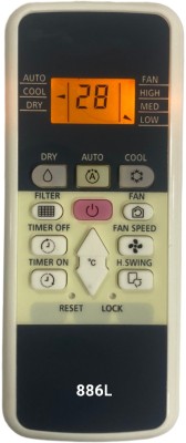 Upix LT-220A-HT (with Backlight) AC Remote Compatible for Hitachi AC (EXACTLY SAME REMOTE WILL ONLY WORK) Remote Controller(White)