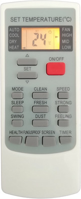 LipiWorld 45 AC Backlight Remote with Display Light Compatible for  Cruise AC Remote Controller(Grey/White)