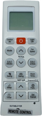 NixGlobal 36T AC Remote Compatible with LG 1 / 1.5 / 2 TON AC Remote Controller(White)