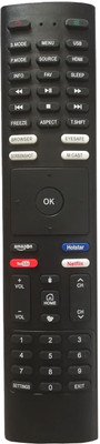SINAL Pack of 1 Tv Remote Control With Netflix YouTube Hotkeys (RMT74) LED Smart Tv Remote Remote Controller(Black)