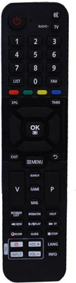 Akshita DTH Remote DTH1715 Set Top Box Remote, Compatible for HD Set Top Box Remote Control SITI Cable HD Set Top Box Remote Controller(Black)