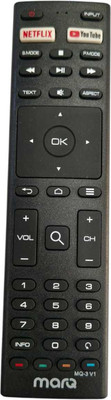 SKTNEU Compatible For Marq Smart TV LCD/LED Remote(Non-Voice) Netflix & YouTube Buttons-Exact Match Required Remote Controller(Black)