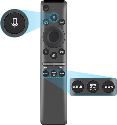 X88 Pro Samsung Smart Remote Compatible for Samsung Smart 4k Ultra HD (UHD) TV Remote Samsung Smart 4K Ultra HDTV LCD LED Smart TV Remote Control with Netflix Prime SAMSUNG TV Remote Controller(Black)