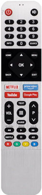 HDF Compatible for UV & Skyworth Smart TV Remote (S-81760940) with Non Voice UV & Skyworth Smart TV Remote Controller(Silver Black)