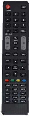 RISHI ENTERPRISES THIS REMOTE IS COMPATIBLE FOR  LCD TV REMOTE (MX07) INTEX Remote Controller(Black)
