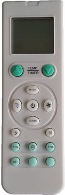 LipiWorld 102 (Turbo) AC Remote Control (Old Remote Exactly Same Remote Will Only Work) Compatible For Godrej AC Remote Controller(Grey)
