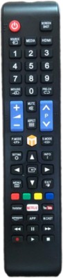 Sugnesh Compatible remote for Samsung Wisdom Cloud smart Tv Universal Smart led TvRemote (ABS Plastic Quality) (matching with old remote, same remote will only work) Remote Controller(Black)